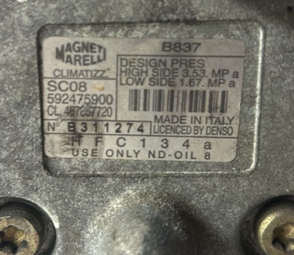 Compressore aria condizionata Fiat Punto 188 1.2 Benzina - immagine 4