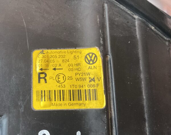 Faro sx alogeno Volkswagen Touran 1^serie - immagine 6