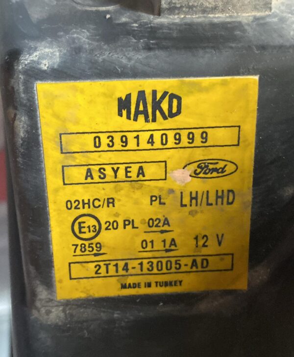 Faro sx Ford Transit Connect TC7/P70/P80 - immagine 4