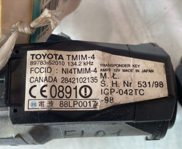Blocchetto accensione Toyota Yaris XP10/XP20 1^serie - immagine 2