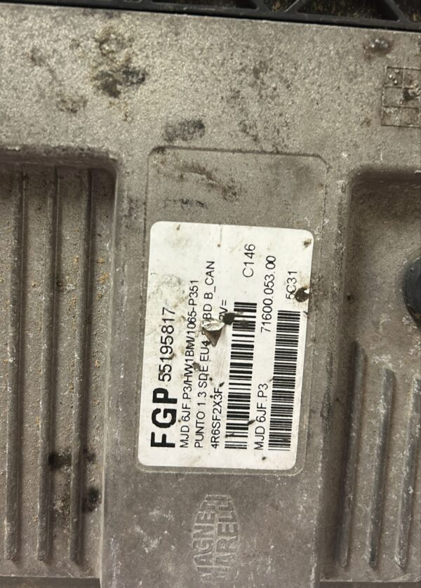 Centralina motore Fiat Punto 1.3MJT 188 - immagine 2